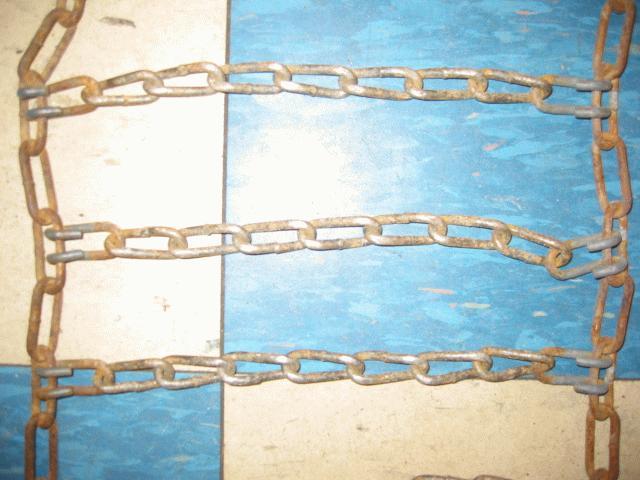 Used Rear Tire Chains for Honda RT5000, H5013, or H5518 Tractor