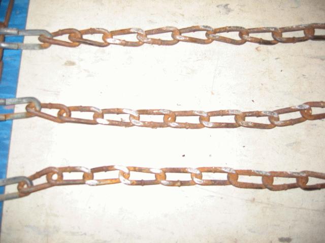Used Tire Chains for Honda RT5000, H5013, or H5518 Tractor